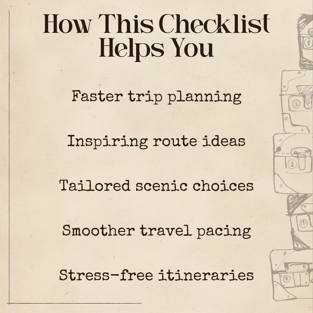 Create Your Dream Scenic Drive with AI – Ultimate Road Trip Checklist for Stunning Routes, Hidden Gems, and Smart Planning | ai route planner for scenic drives