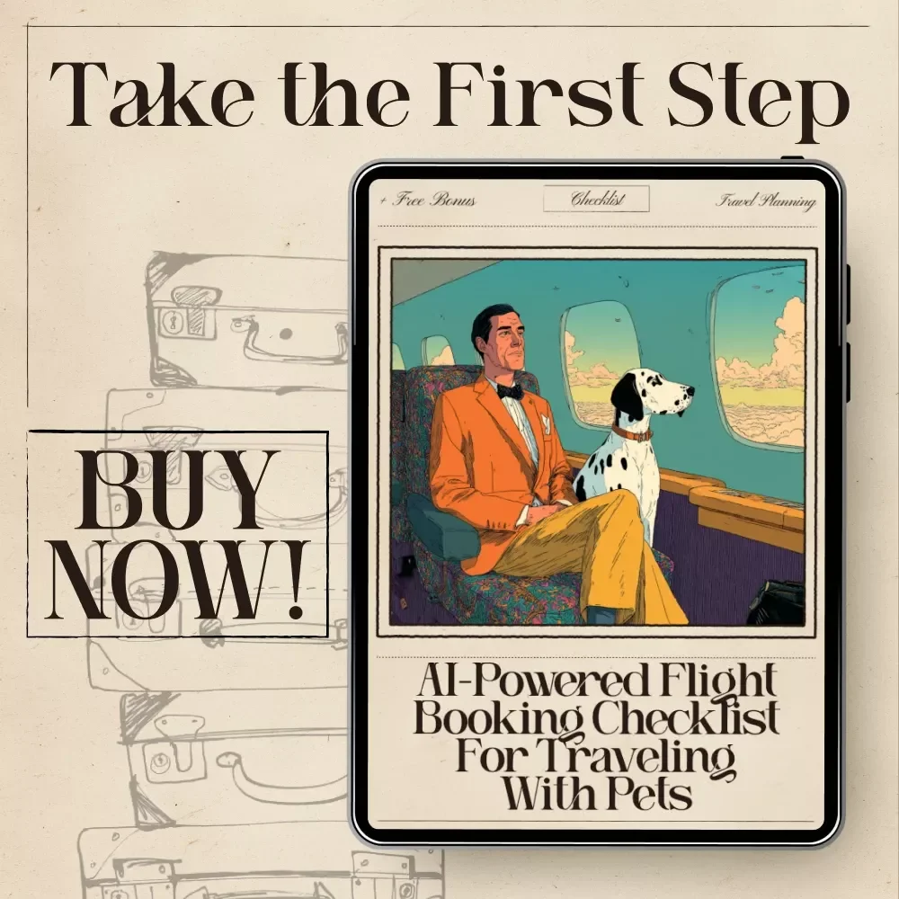 AI-Powered Flight Booking Checklist for Traveling with Pets | Smart Digital Guide for Stress-Free Pet Air Travel | ai for booking flights with pets | Printable & Mobile-Friendly Travel Checklist
