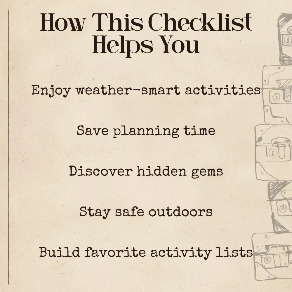 AI for Weather-Based Activity Checklist – Smart AI That Recommends Activities Based on Weather for Travel, Outdoor Fun & Daily Planning