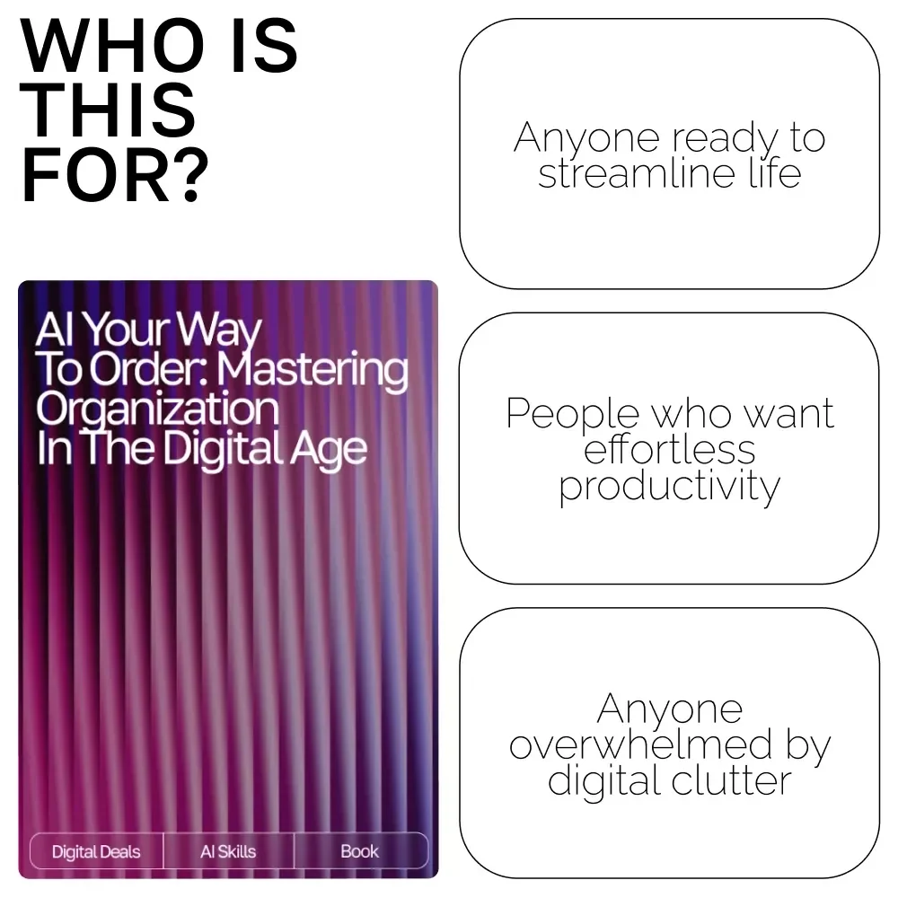AI Your Way to Order: Mastering Organization in the Digital Age | Productivity eBook for Entrepreneurs & Busy Professionals | how to use ai to stay organized Guide