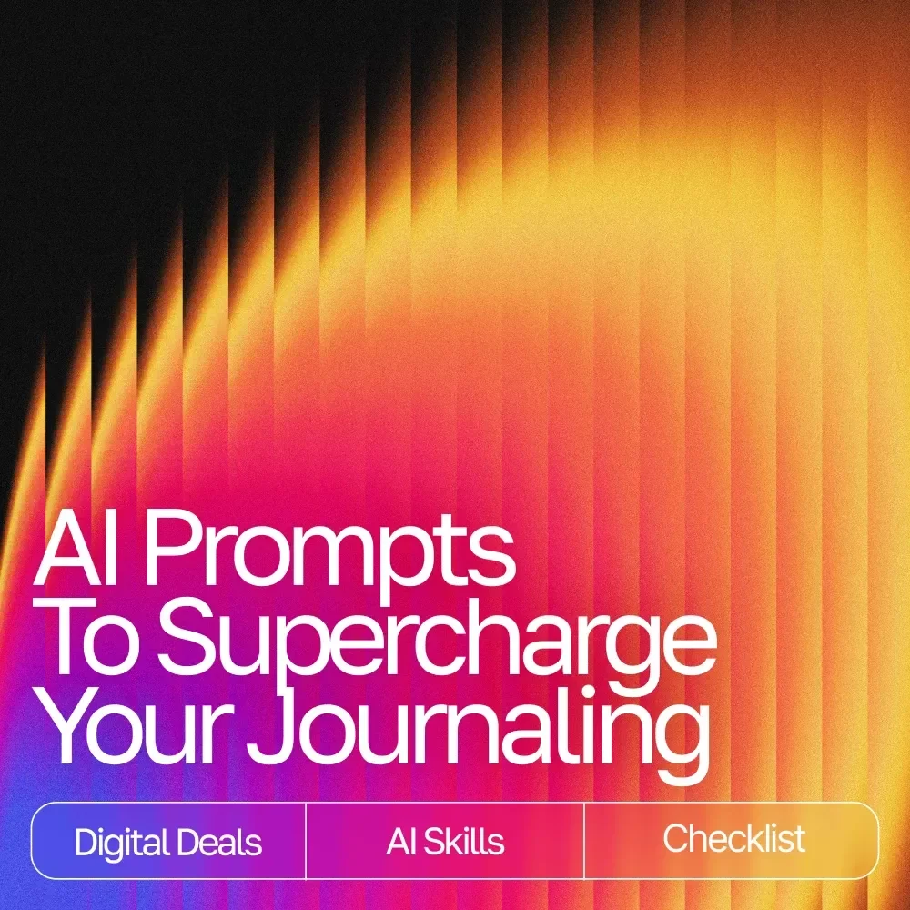 AI Prompts to Supercharge Your Journaling – Guided Checklist for Daily Reflection, Mindfulness & Personal Growth | Digital Download | ai prompts for gratitude journaling