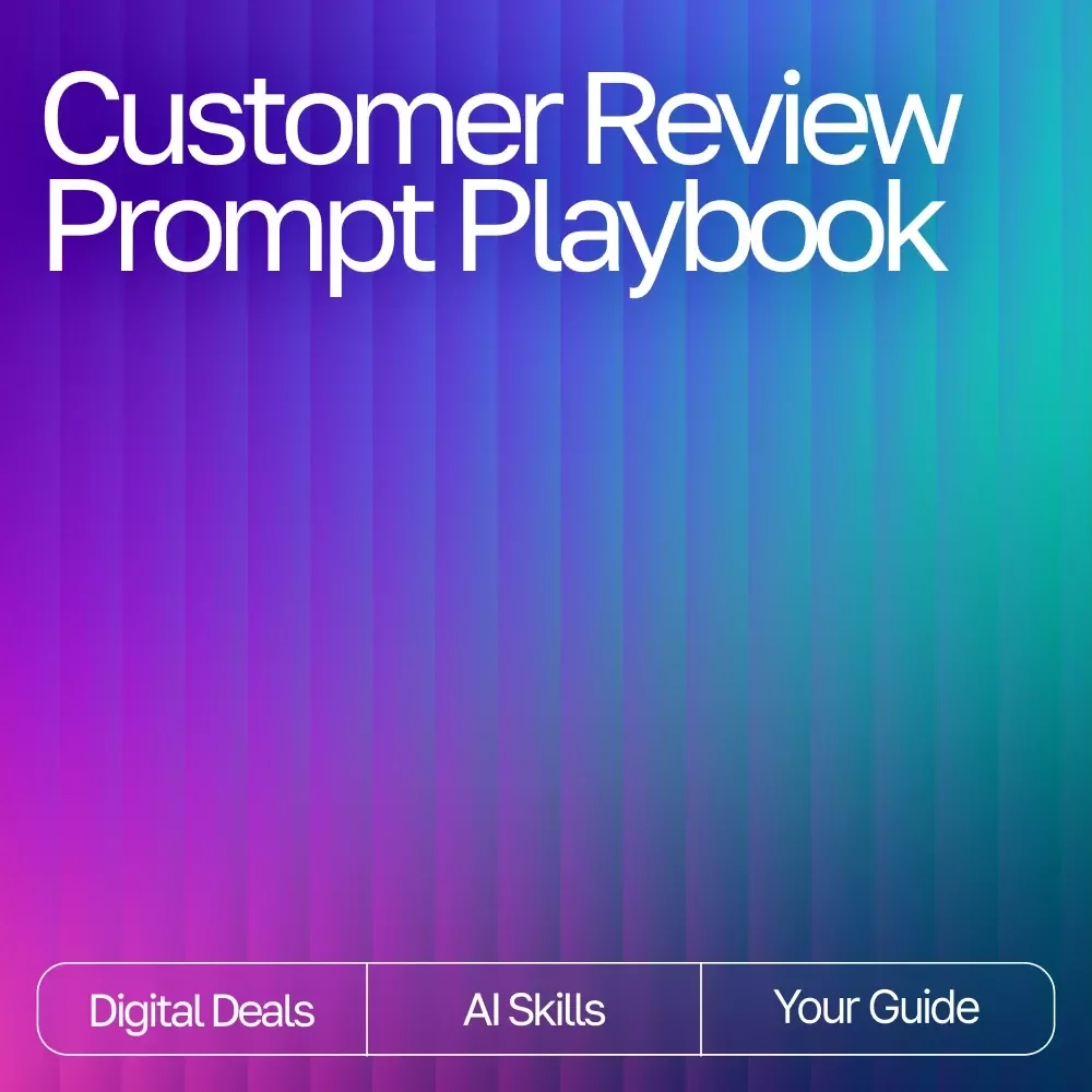 Customer Review Prompt Playbook | AI Prompts for Customer Reviews Insights | Review Analysis Guide for Etsy Sellers, Marketers & Small Businesses