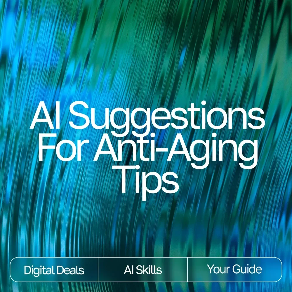 AI Suggestions for Anti-Aging Tips | Digital Guide for Smarter, Personalized Wellness and Skincare Insights