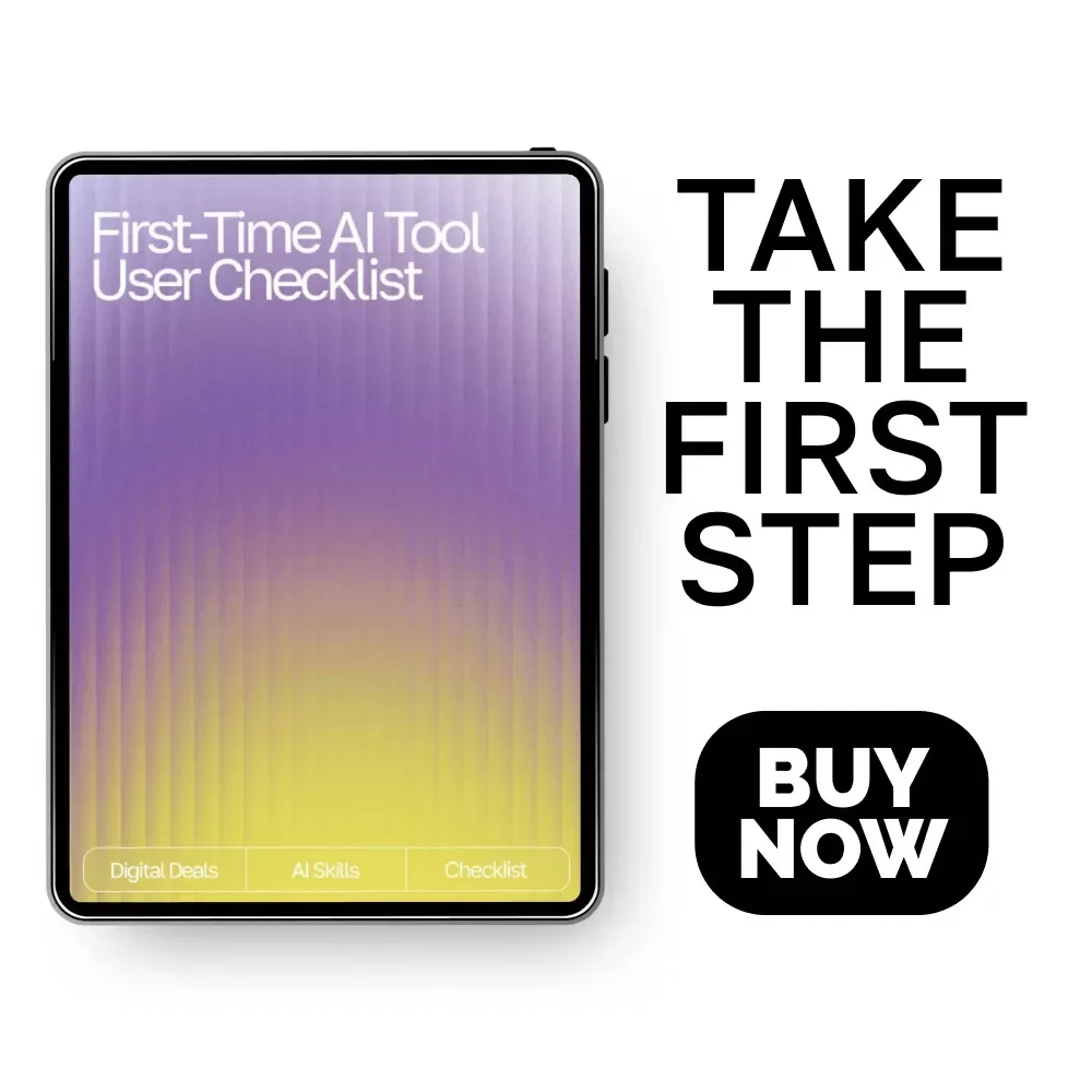 First-Time AI Tool User Checklist | Beginner-Friendly Digital Download for AI Newbies | Essential Guide with tips for first time ai tool users