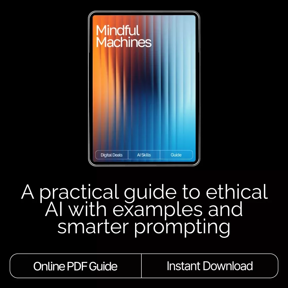 Mindful Machines — Ethical AI Guide for Beginners | Generative AI Ethics Explained | what are generative ai ethics | Digital Download PDF