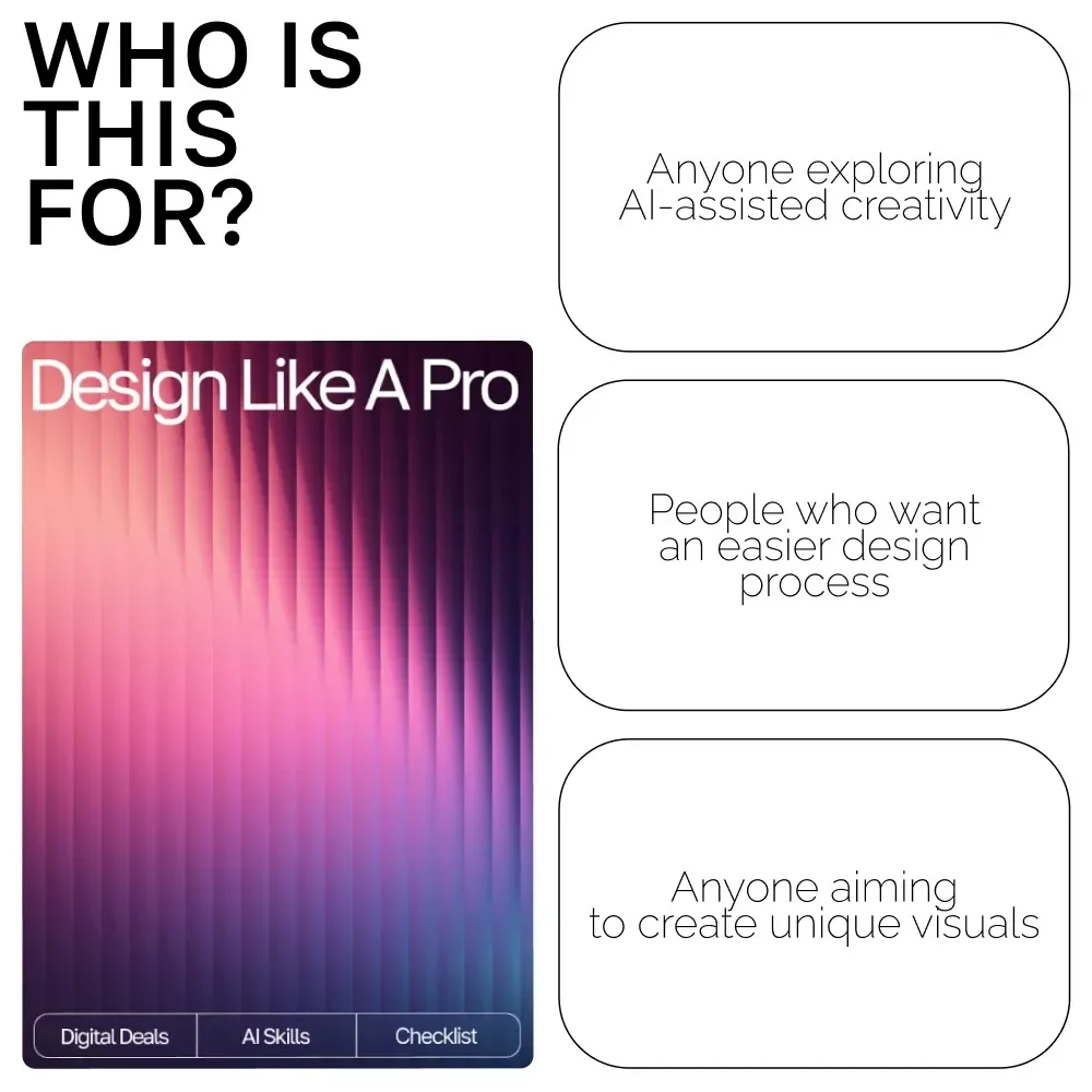 Design Like a Pro Checklist | Creative Workflow Guide for Designers | AI Prompts for Unique Designs | Digital Download for Inspiring, Professional-Quality Concepts