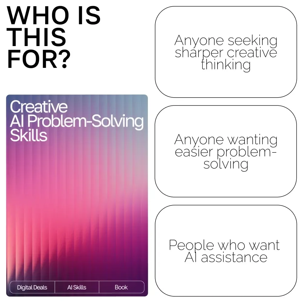 Creative AI Problem-Solving Skills Ebook | ai skills for creative problem-solving | Digital Guide for Innovators, Creatives & Entrepreneurs
