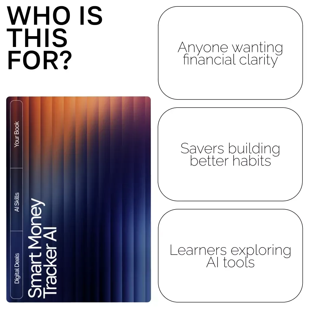 Smart Money Tracker AI | Digital eBook on Budgeting, Saving, and Financial Awareness | Learn How to Use an AI Tracker for Money Habits and Build Smarter Spending Routines