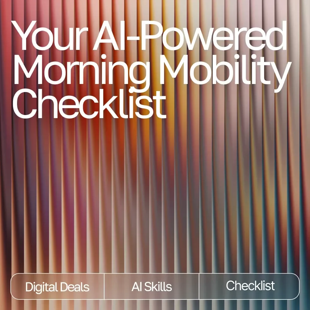 Your AI-Powered Morning Mobility Checklist | Digital Download for Wellness Lovers | Boost Flexibility, Energy & Routine with ai ideas for morning mobility routines