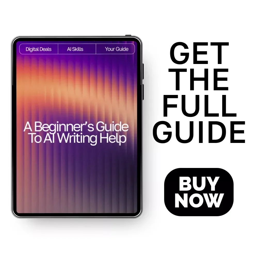 A Beginner’s Guide to AI Writing Help | Digital Download for Learning AI Writing Help for Beginners