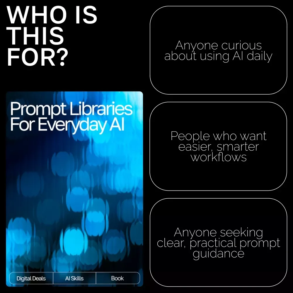 Prompt Libraries for Everyday AI — Ultimate Prompting eBook for Beginners & Pros | AI Prompt Library Guide | prompt libraries for everyday ai use