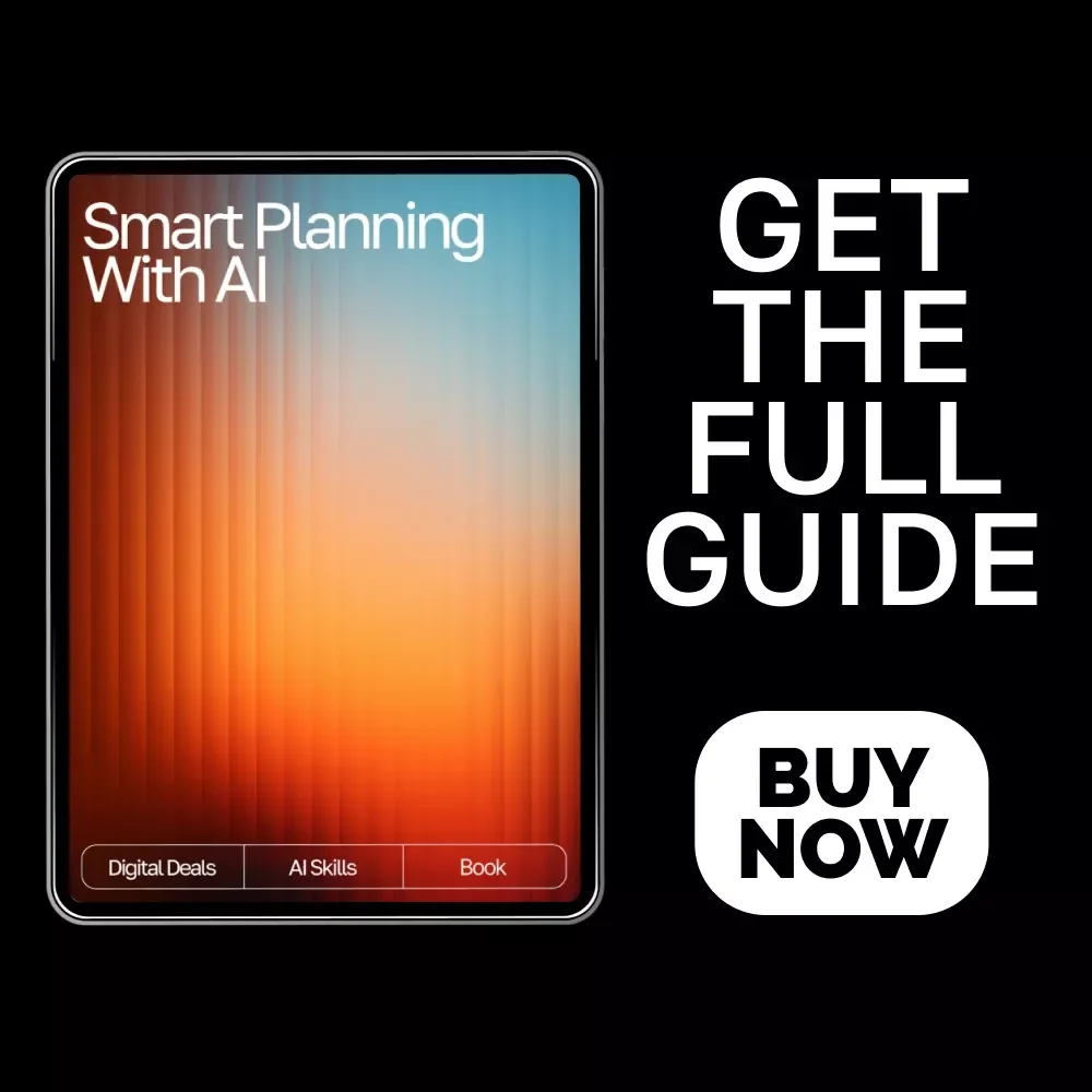 Smart Planning with AI – Ebook for Everyday Planning, Goal Setting, Creative Workflow & Productivity | how to use ai for planning Guide for Beginners & Busy Professionals