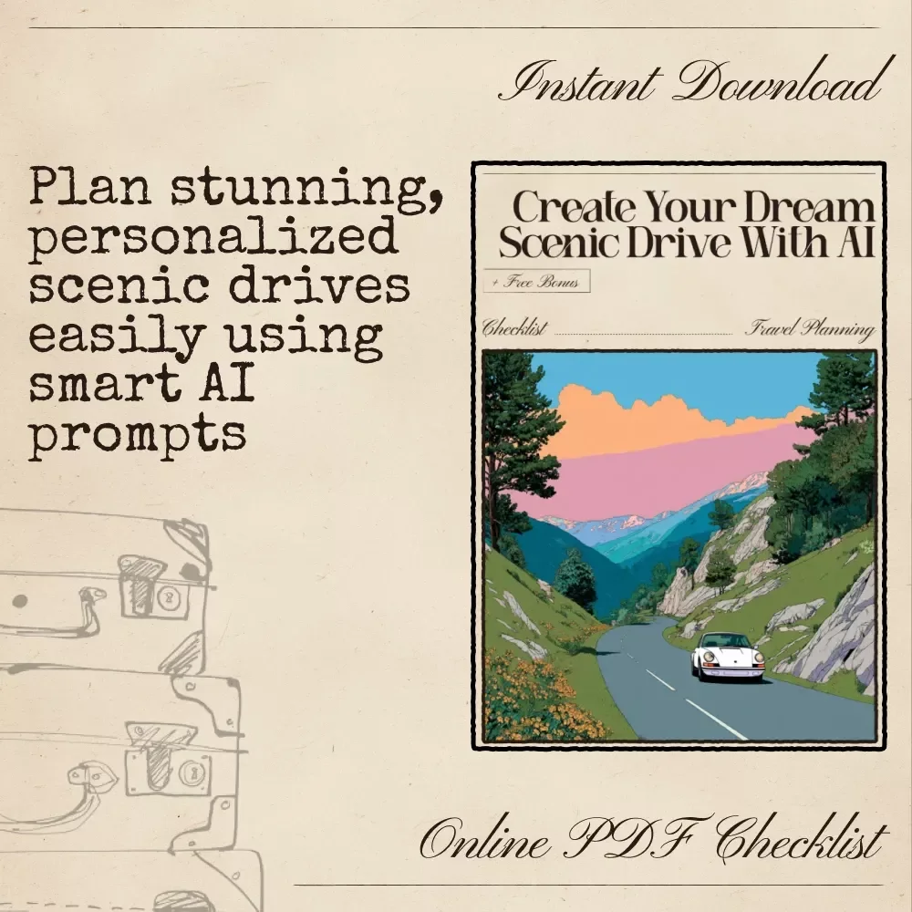 Create Your Dream Scenic Drive with AI – Ultimate Road Trip Checklist for Stunning Routes, Hidden Gems, and Smart Planning | ai route planner for scenic drives