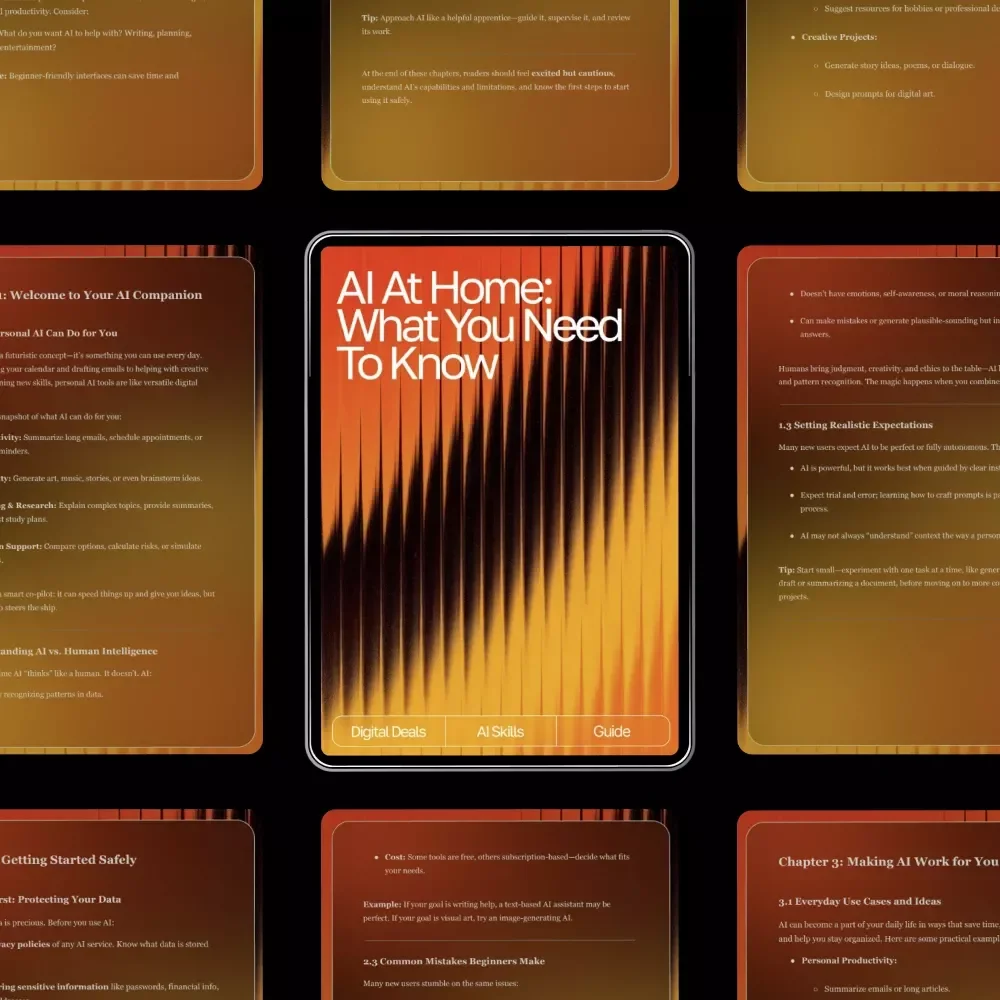 AI at Home: What You Need to Know | Digital Guide | What to Know Before Using AI for Personal Use | Safe, Smart & Practical AI Handbook