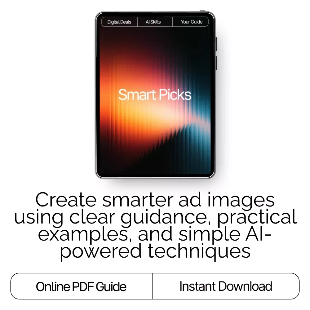 Smart Picks — Guide for ai help for picking images for ads | AI Ad Image Selection Guide | Digital Download for Marketers & Creators