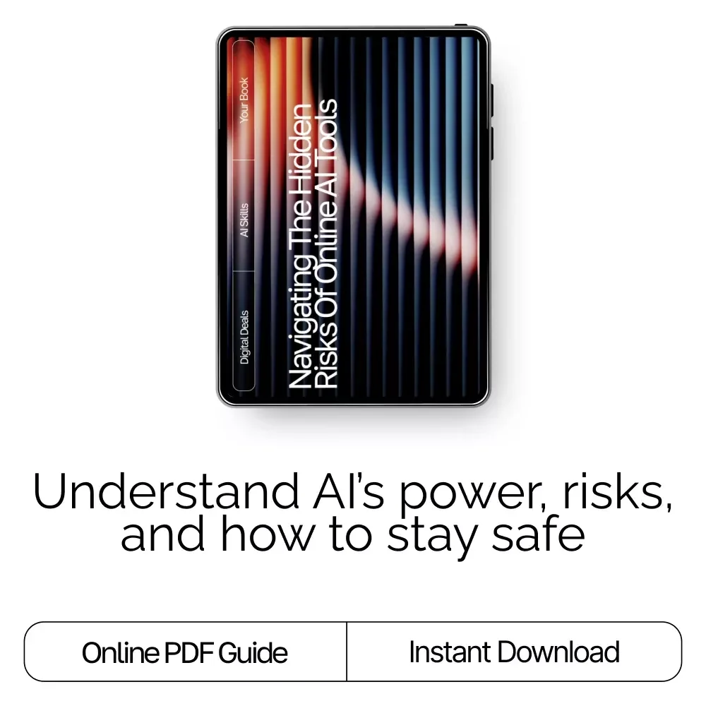 Navigating the Hidden Risks of Online AI Tools | Digital eBook | What Are Risks of Using AI Tools Online | Safe & Smart AI Practices Guide