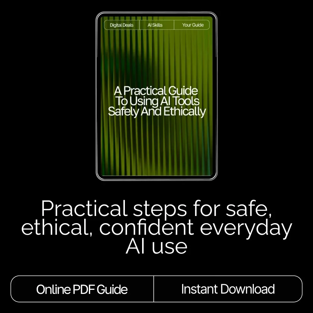 A Practical Guide to Using AI Tools Safely and Ethically | Digital Download Guide for Beginners | Learn how to use ai tools safely and ethically with Clear, Ethical, and User-Friendly AI Practices
