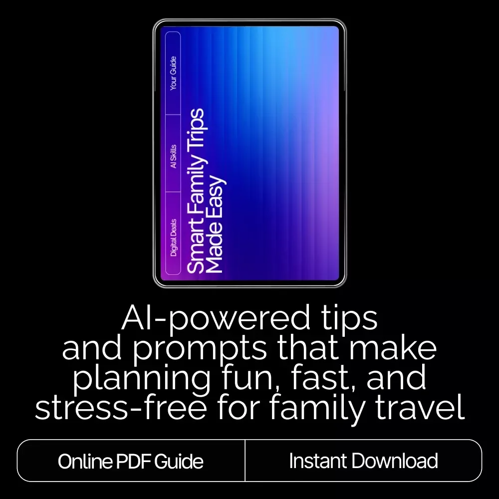 Smart Family Trips Made Easy — Travel Planning Guide for Parents | AI Help for Travel Planning with Kids | Stress-Free Family Vacation eBook