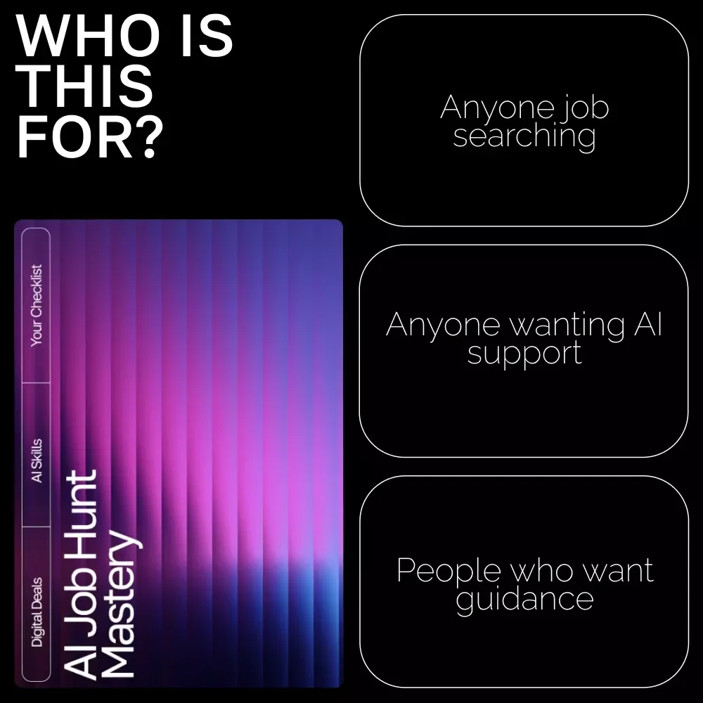 AI Job Hunt Mastery | Ultimate Job Search Checklist | Digital Download for Career Growth | Resume, Cover Letter & Interview Prep Guide | how to use ai for job search