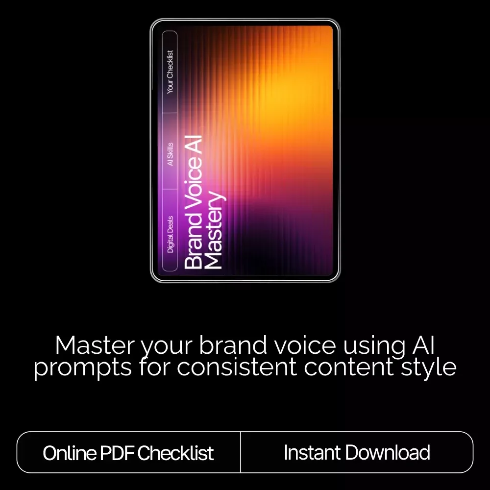 Brand Voice AI Mastery Checklist – AI Prompts for Brand Voice Style Guide for Consistent, Engaging, and Professional Content