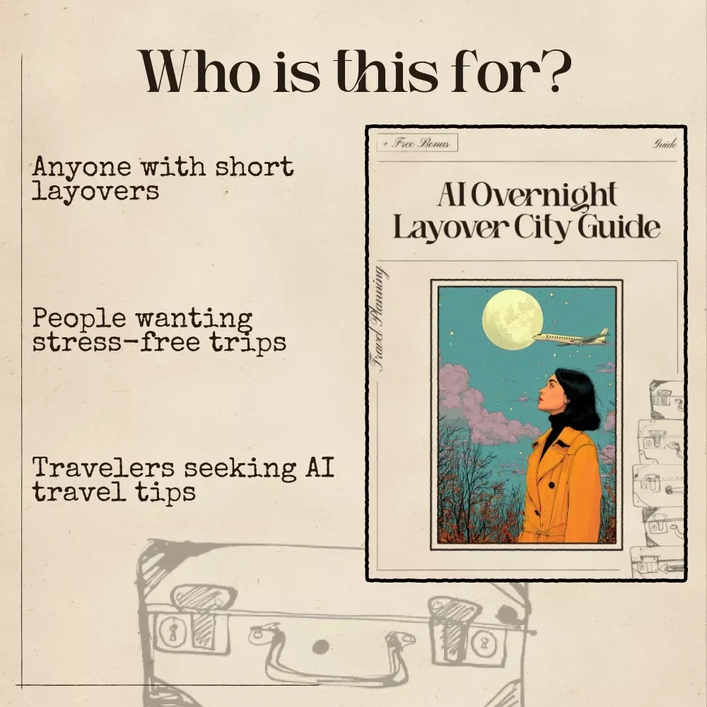AI Overnight Layover City Guide – Smart Travel eBook for Quick City Exploration, Instant AI Local Insights & Stress-Free Mini-Itineraries