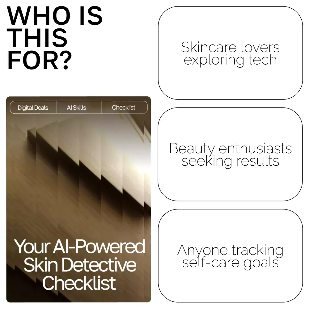 Your AI-Powered Skin Detective Checklist | Printable Guide for Smarter Skincare Tracking, ai tracking skin changes, Digital Self-Care Routine for Clearer Skin