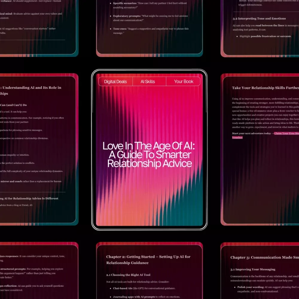 Love in the Age of AI: A Guide to Smarter Relationship Advice – Digital eBook for Modern Couples | Learn how to use ai for relationship advice | Relationship Communication & Dating Toolkit