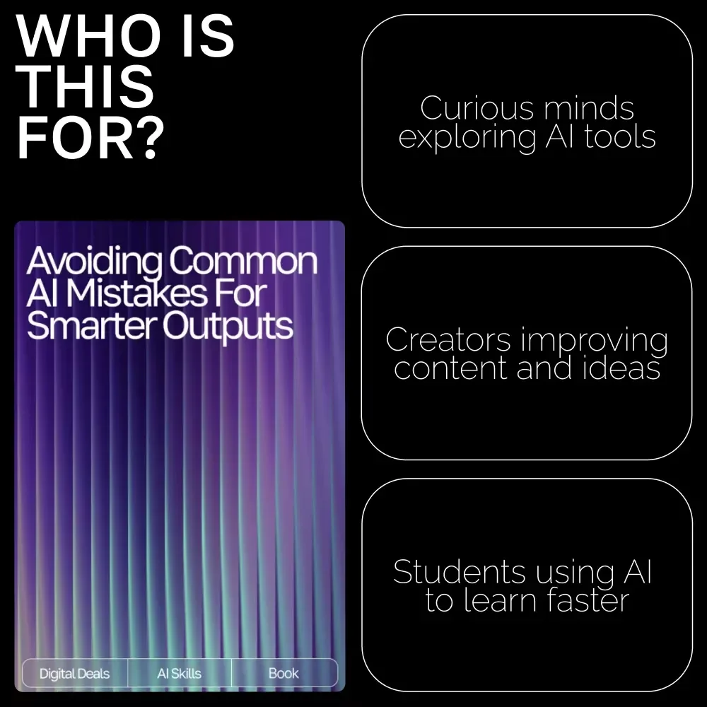 Avoiding Common AI Mistakes for Smarter Outputs | Digital eBook for Learning AI Prompt Mistakes to Avoid and Improve Results