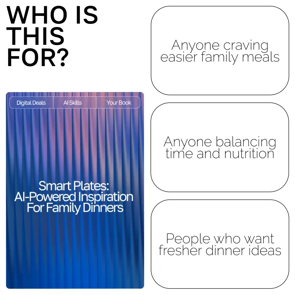 Smart Plates: AI-Powered Inspiration for Family Dinners | Digital eBook for Busy Parents | ai meal inspiration for family dinners Guide | Family Meal Planner | Modern AI Cooking Helper