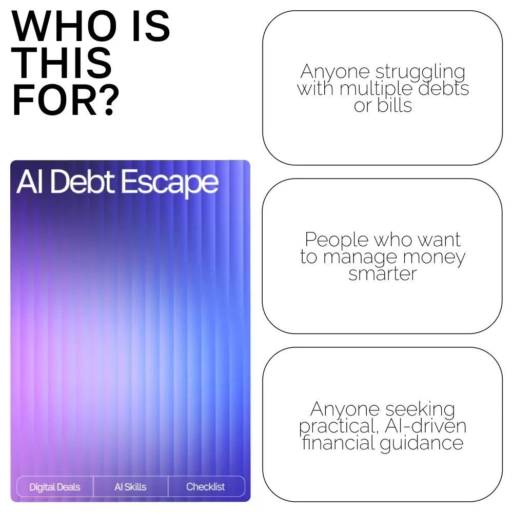 AI Debt Escape | How to Use AI to Get Out of Debt Checklist | Smart Debt-Free Strategy Digital Download