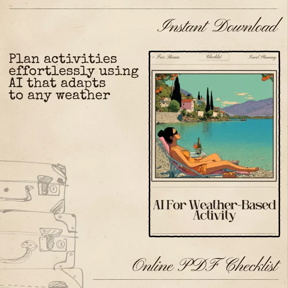 AI for Weather-Based Activity Checklist – Smart AI That Recommends Activities Based on Weather for Travel, Outdoor Fun & Daily Planning