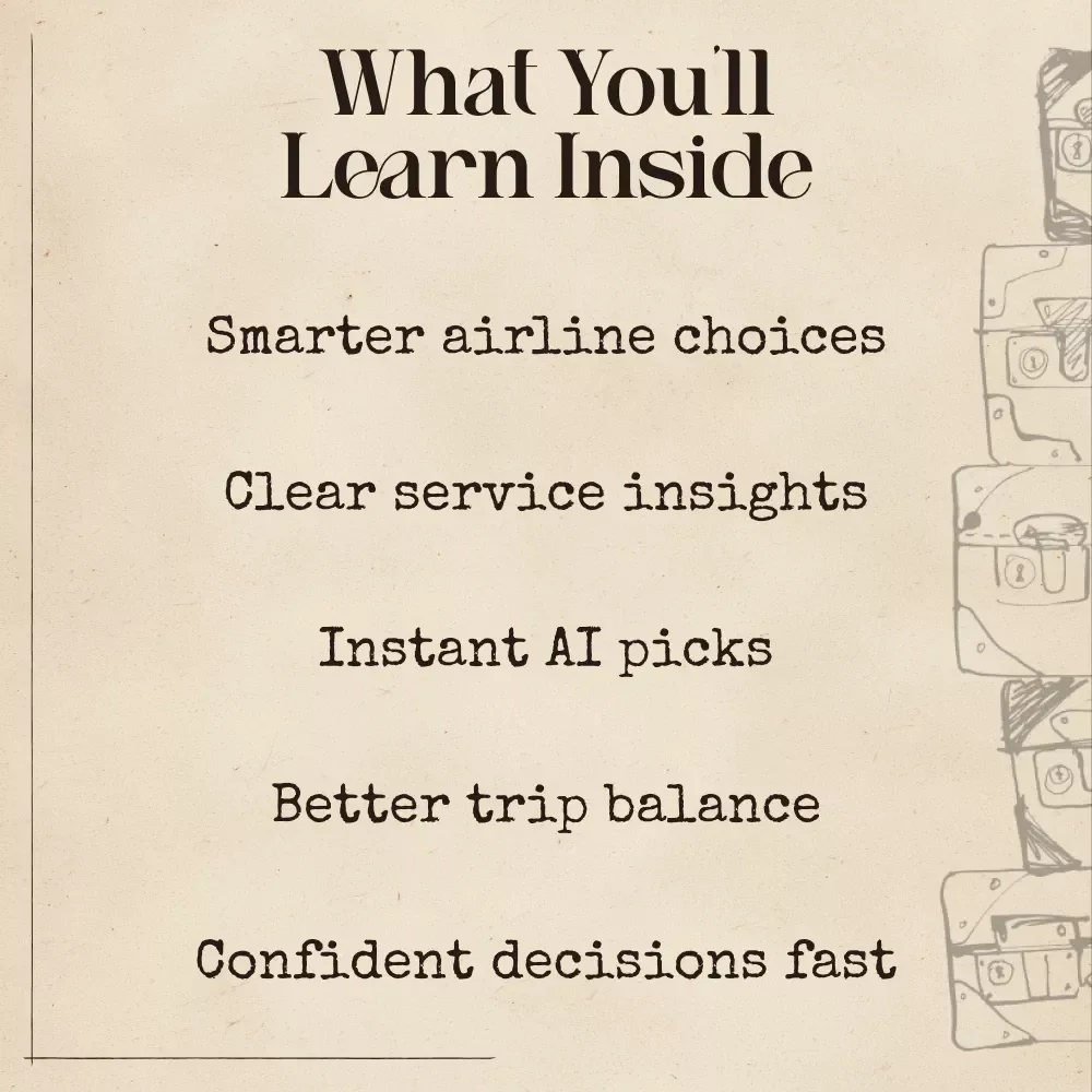 Travel Happier Using AI — Ultimate Digital Guide for Smarter Flight Choices | AI to Find Flights with Best Customer Service Ratings | Airline Comparison & Travel Optimization Toolkit