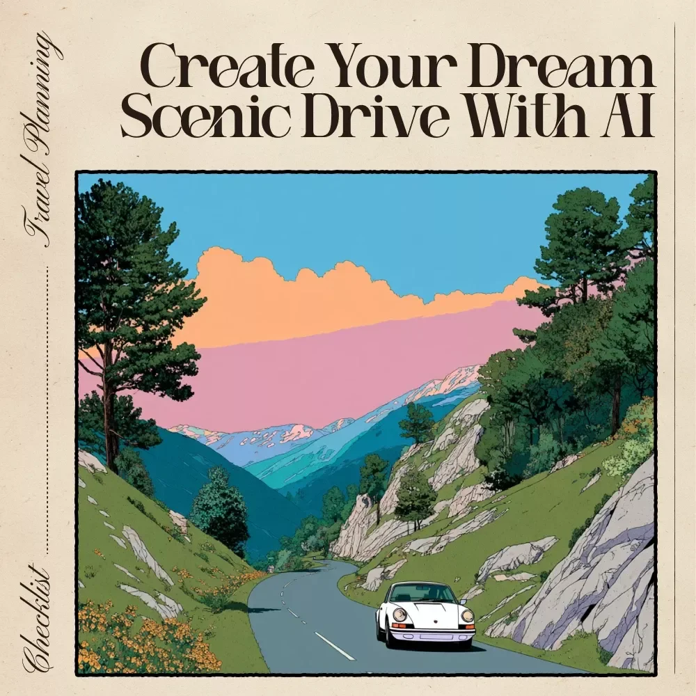 Create Your Dream Scenic Drive with AI – Ultimate Road Trip Checklist for Stunning Routes, Hidden Gems, and Smart Planning | ai route planner for scenic drives