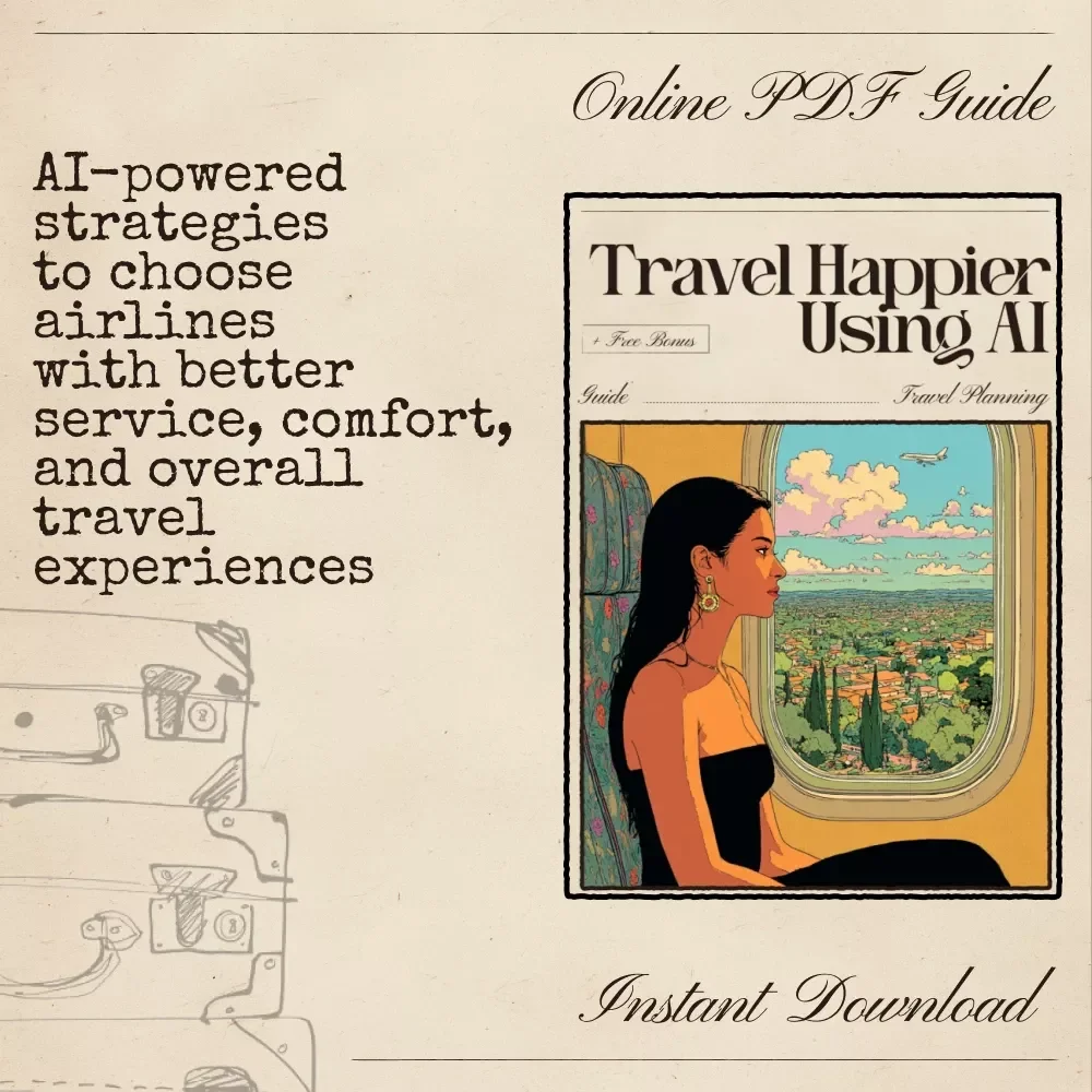 Travel Happier Using AI — Ultimate Digital Guide for Smarter Flight Choices | AI to Find Flights with Best Customer Service Ratings | Airline Comparison & Travel Optimization Toolkit