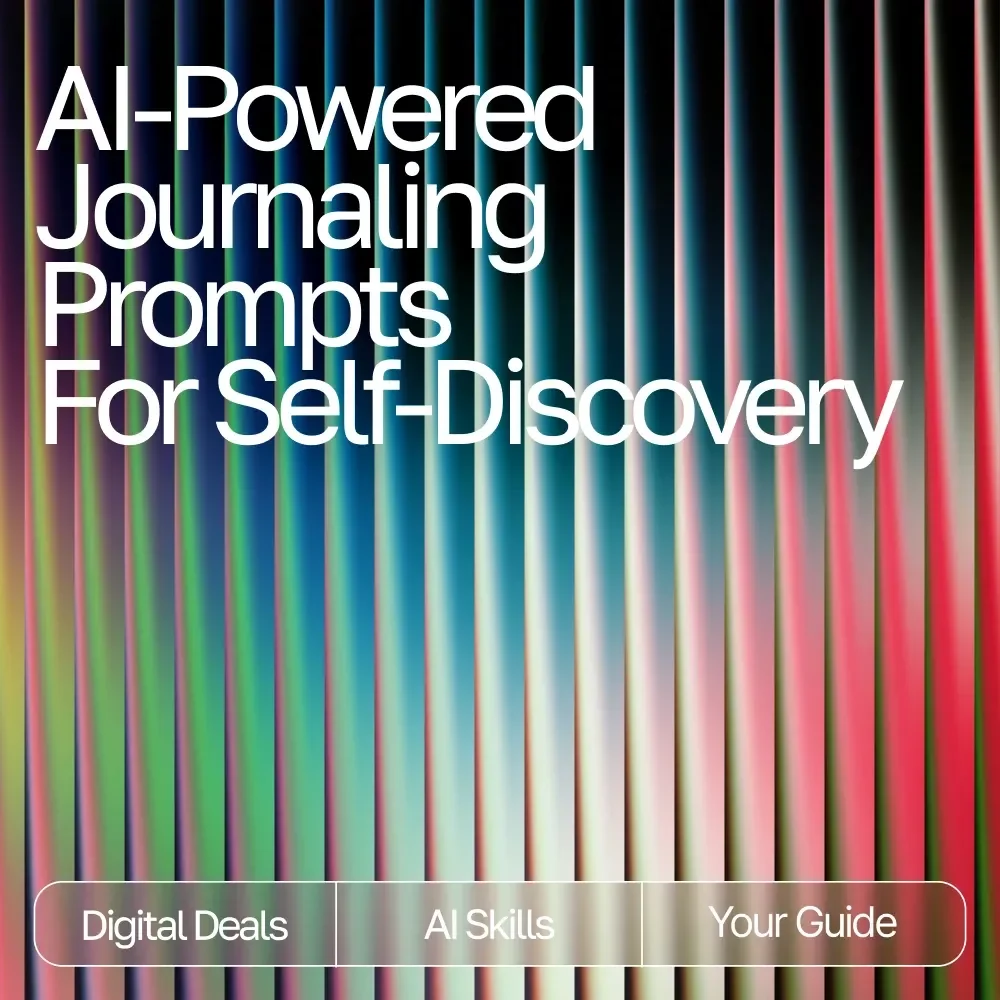 AI-Powered Journaling Prompts for Self-Discovery | Guided eBook for Personal Growth, journaling prompts for self-reflection with ai, Digital Mindset & Reflection Workbook, Self-Awareness Printable & Instant Download