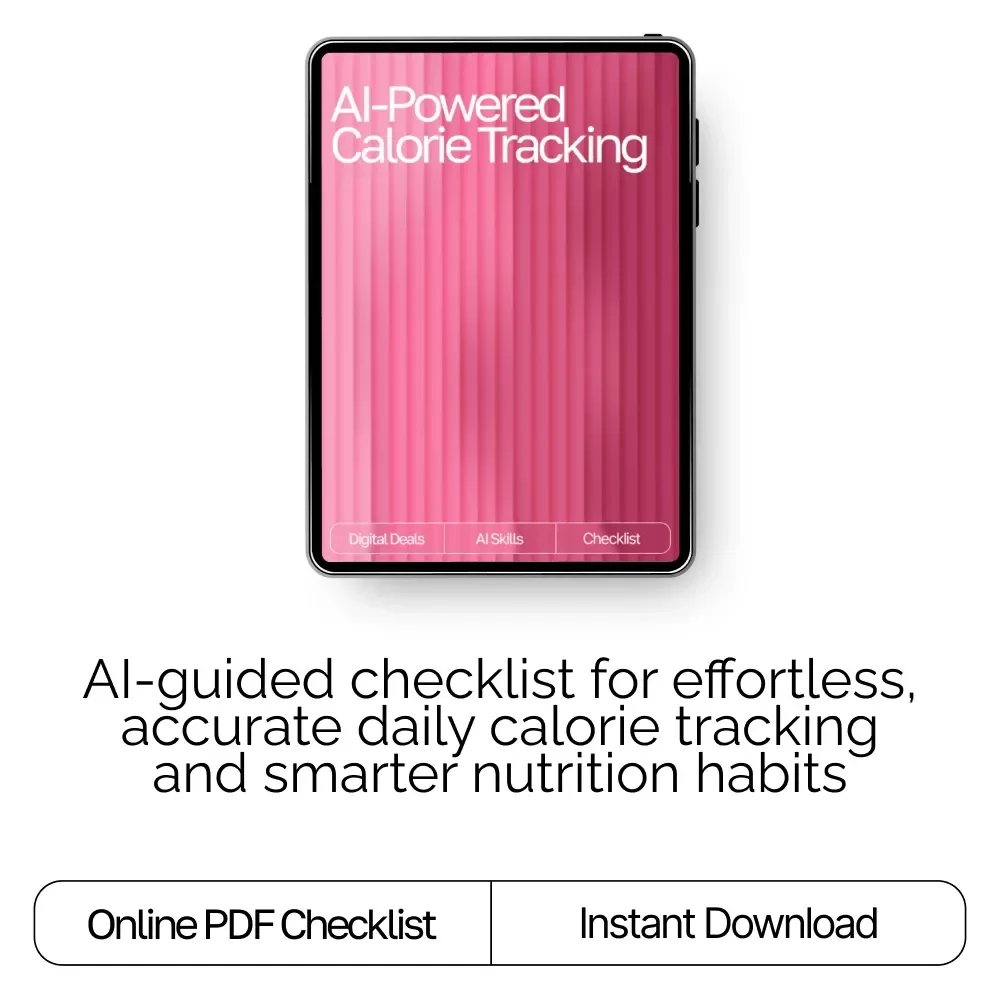 AI-Powered Calorie Tracking Checklist | Ultimate Daily Nutrition Companion for tracking daily calorie intake with ai | Digital Wellness Guide
