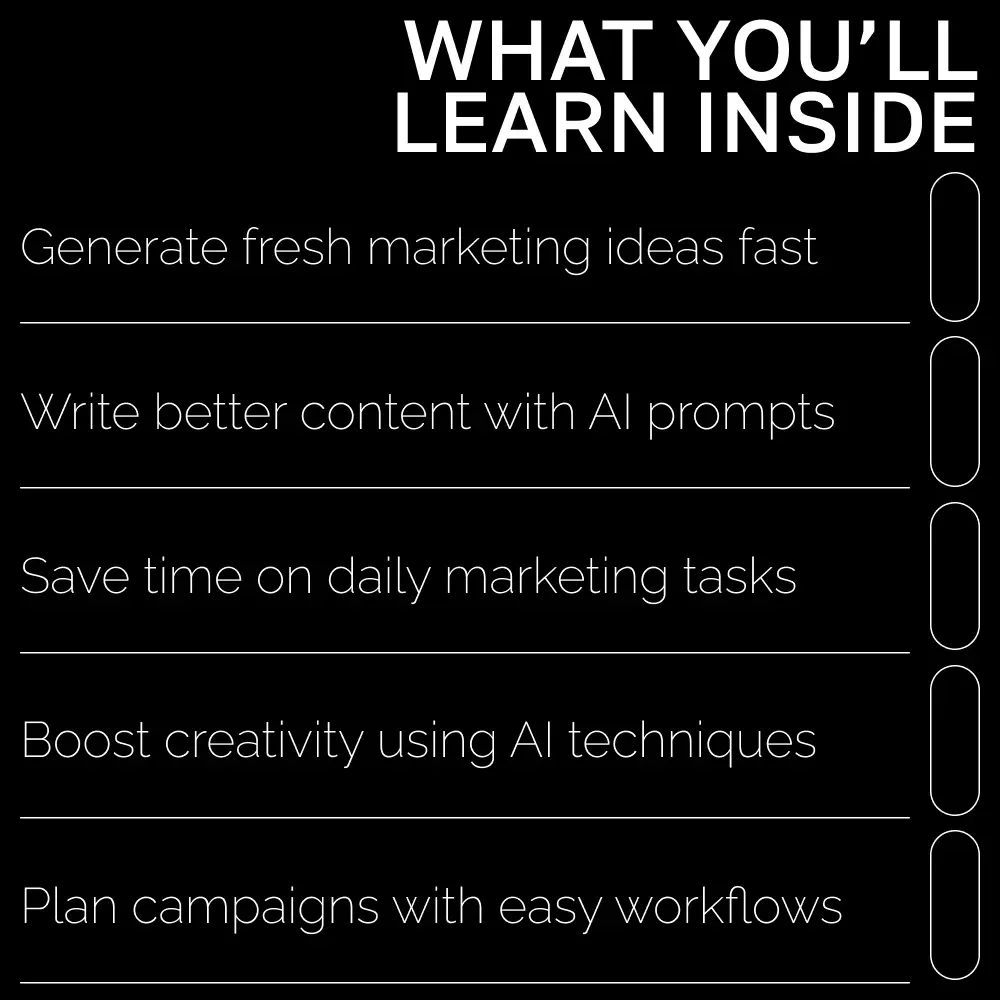 Spark Marketing with AI – Digital Guide for Marketers | AI Prompts for Marketing Ideas | Creative Campaign Inspiration for Social Media, Email, SEO & More