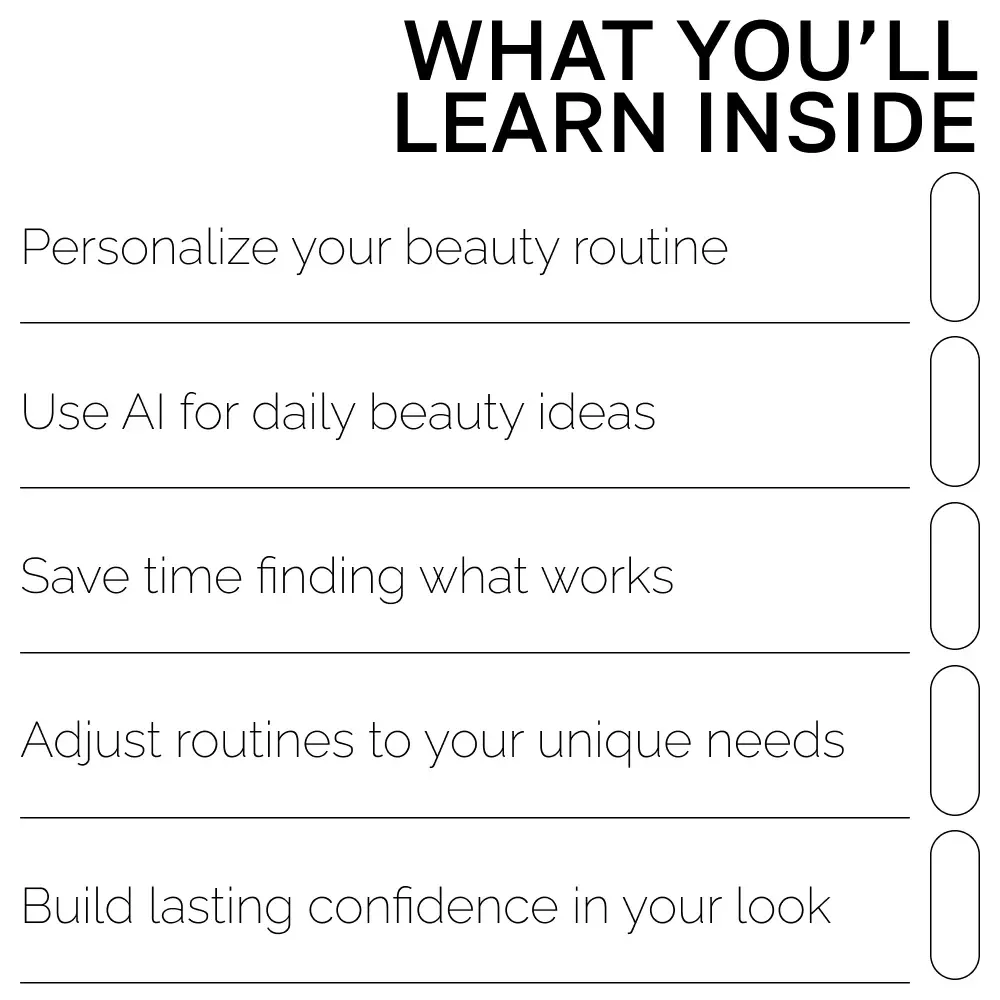 Using AI Prompts for Personalized Beauty Tips | AI Prompts for Personalized Beauty Tips | Digital Guide for Custom Skincare, Haircare, and Self-Care Routines