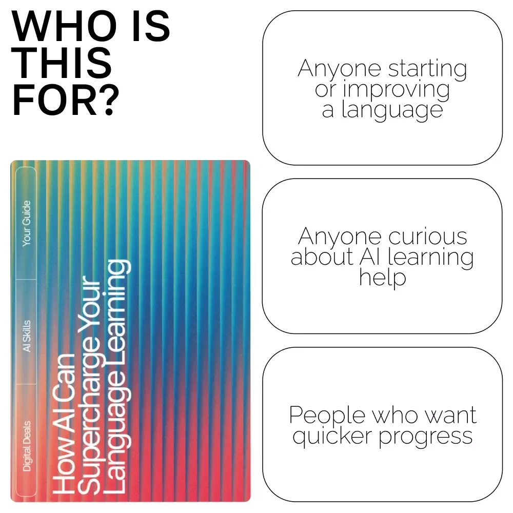 How AI Can Supercharge Your Language Learning | Ultimate Guide for Faster Fluency | Digital Download for Learners & Educators | How AI Can Help With Learning Languages