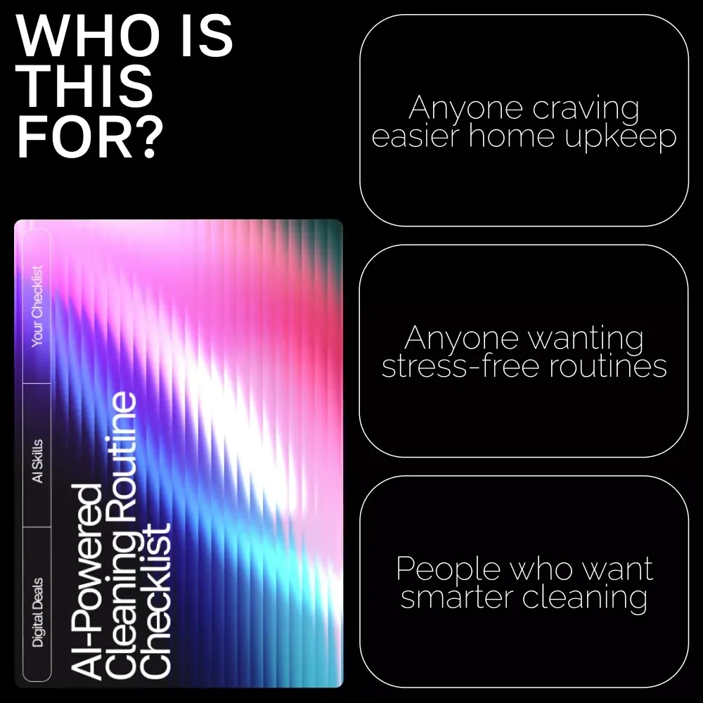 AI-Powered Cleaning Routine Checklist | Smart Home Cleaning Planner | Digital Download | Printable Household Organizer | ai tracker for cleaning routines