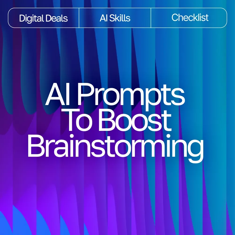 AI Prompts to Boost Brainstorming – Creative Idea Generator | Digital Download | Brainstorming Prompts Guide for Entrepreneurs, Writers, Coaches, and Creatives
