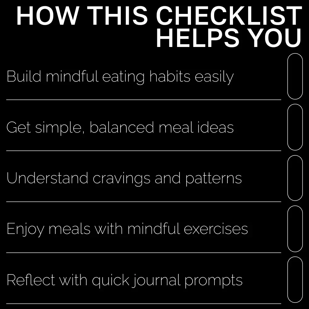 The Mindful Eating AI Checklist – Digital Wellness Guide for Conscious Eating, Healthy Habits & ai prompts for mindful eating | Instant Download