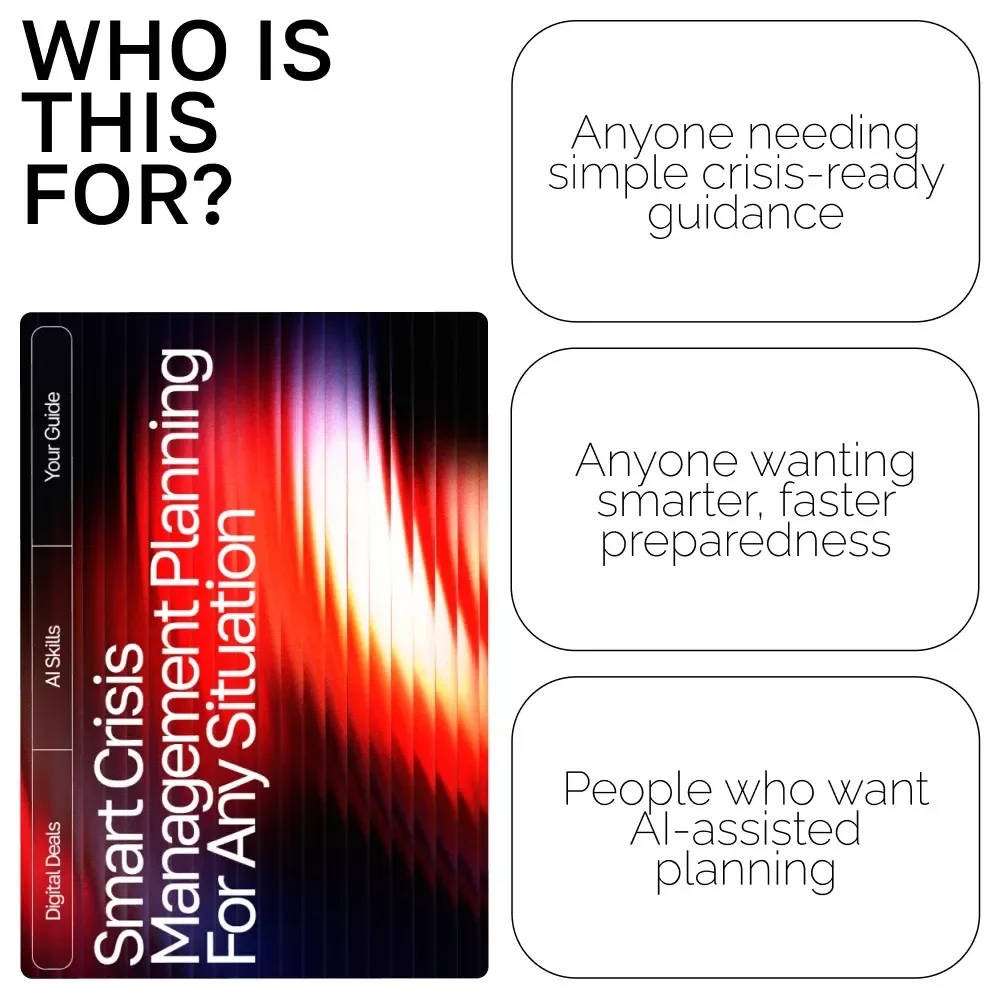 Smart Crisis Management Planning for Any Situation | AI-Enhanced Guide for Effective Preparedness | Digital Download | how to use ai for crisis management plans