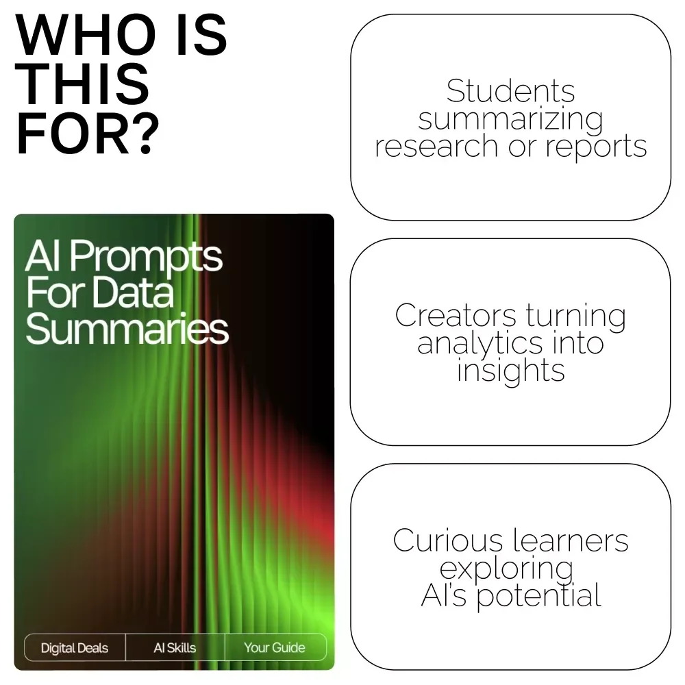 AI Prompts for Data Summaries – Digital Download Guide | Learn ai prompts for data summaries | Turn Complex Data Into Clear, Insightful Reports Easily