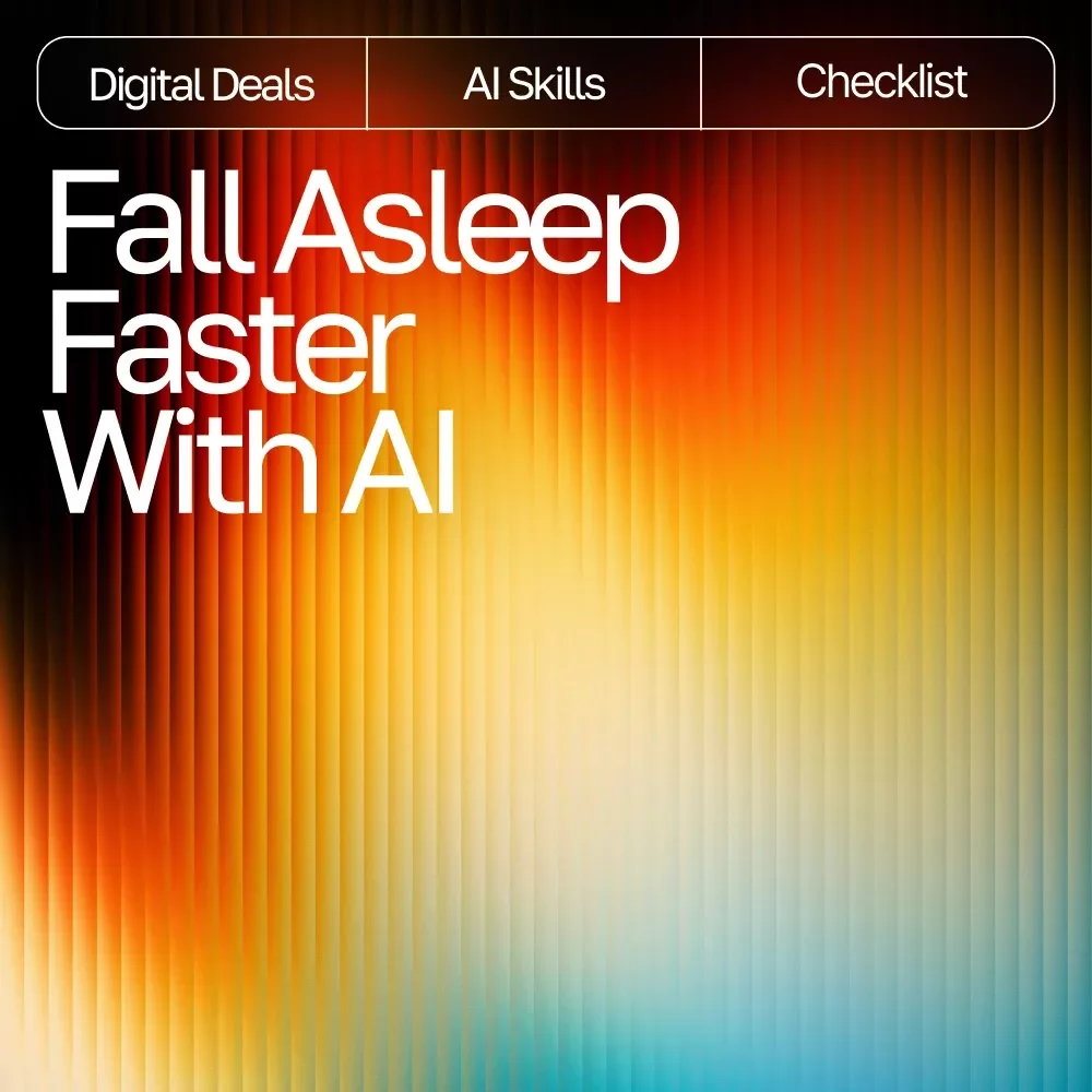Fall Asleep Faster with AI | AI Help Falling Asleep Faster | Digital Checklist for Restful Nights and Calm Mornings