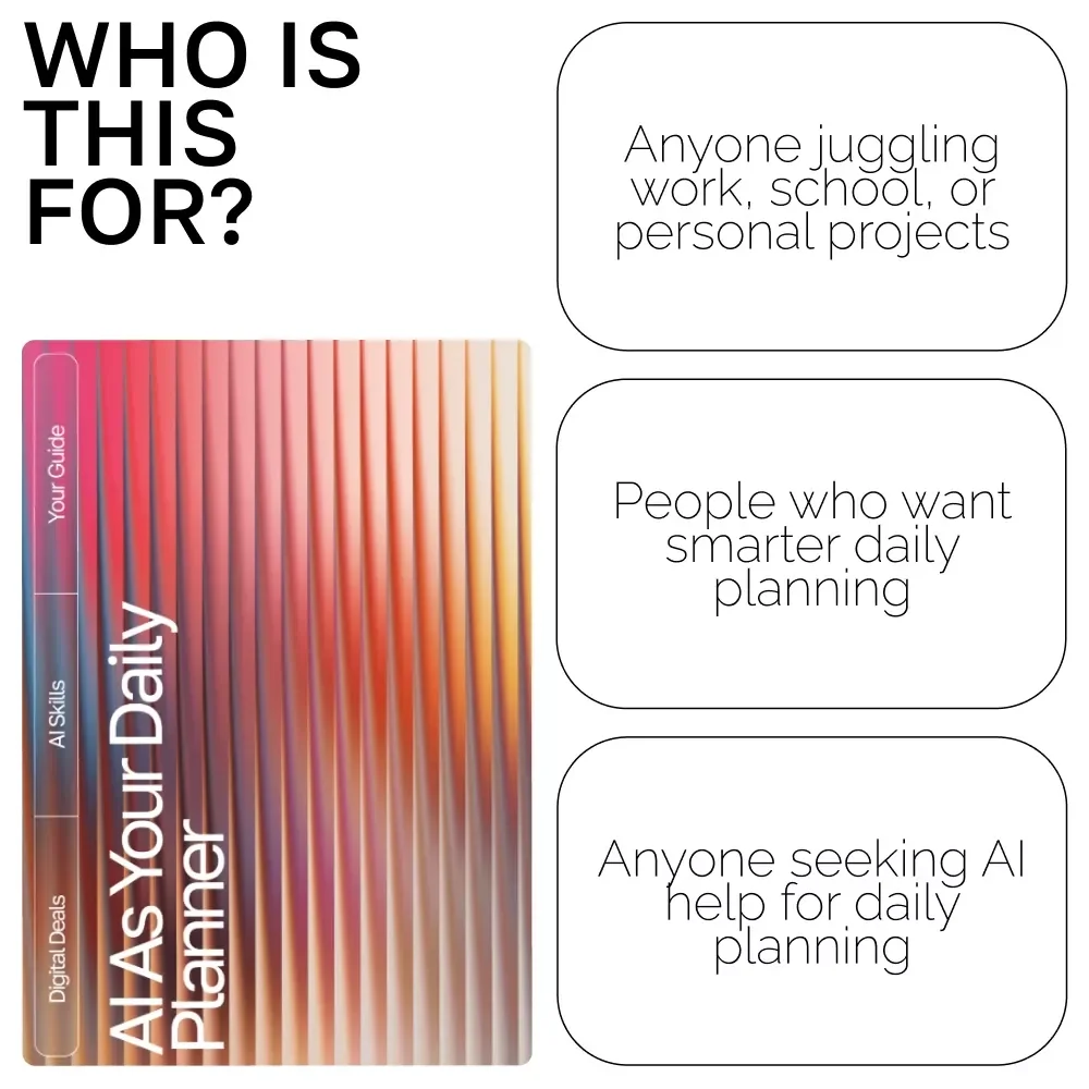 AI as Your Daily Planner: The Ultimate Guide for AI Help for Daily Planning to Boost Productivity, Organize Tasks, and Streamline Your Routine