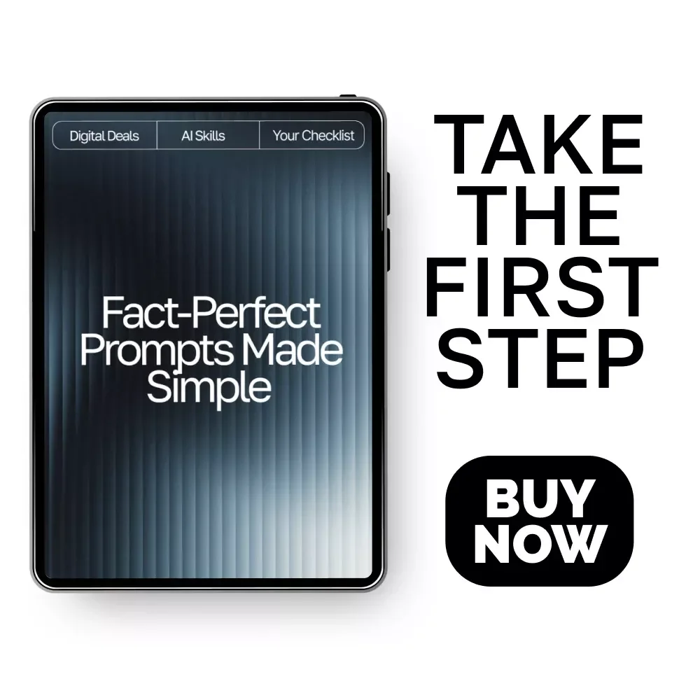 Fact-Perfect Prompts Made Simple | AI Prompts for Accurate Facts | Digital Checklist for Reliable Research and Information