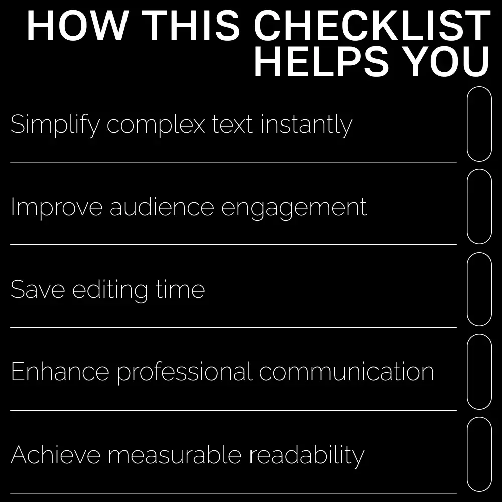 AI Readability Power Checklist – Ultimate Guide for AI Checks for Readability, Sentence Simplification, Tone Analysis & Content Flow