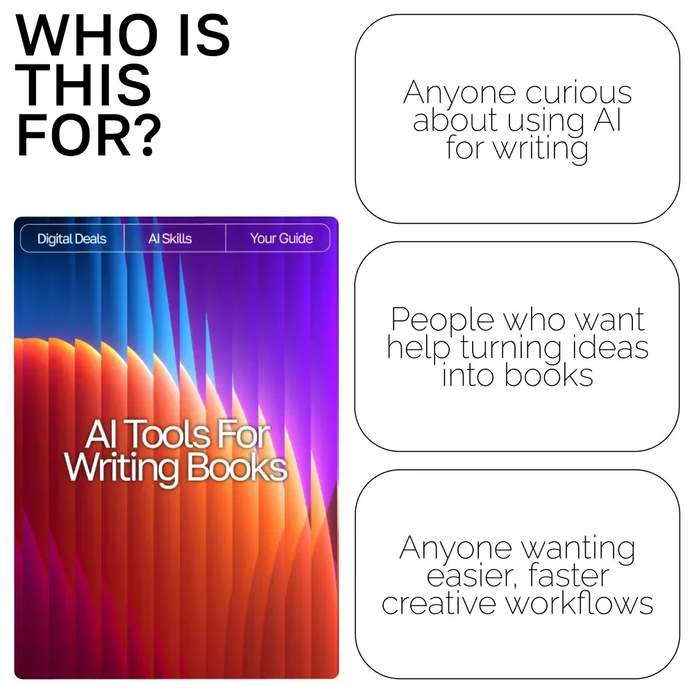 AI Tools for Writing Books Guide – How to Use AI to Write a Book, Author Workflow Planner, Digital Writing Guide for Faster Book Creation, Instant Download