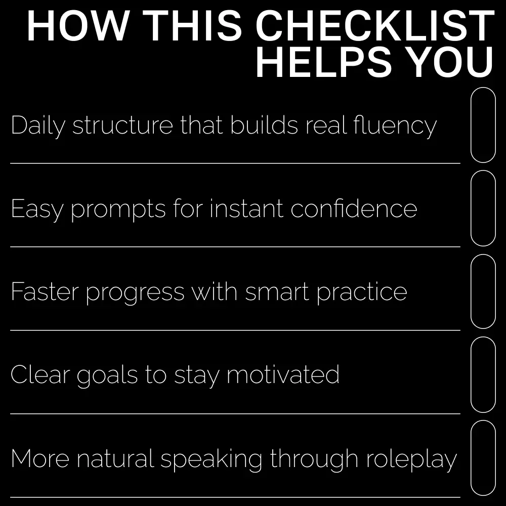 Your AI-Powered Language Practice Checklist – Digital Language Learning Guide, AI Study Planner, Language Practice Template, Printable & Downloadable Study Checklist for Beginners to Advanced